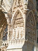 Reims - Cathedrale - Portail ouest, Gable
